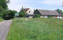 Der Ortseingang von Quehnen aus Richtung Augam