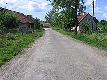 Dorfstraße in Sangnitten