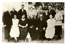 Die Familie des Bauern Friedrich Melchien und seiner Frau Amalie 1925