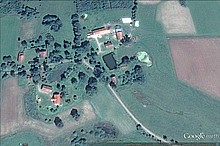 Worschienen aus der Luft (Aufnahme Google Earth)